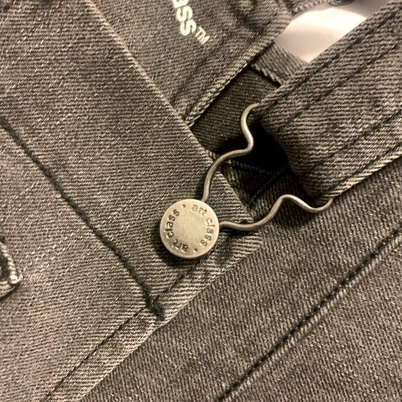 NWOT Art Class Girls Gray Denim Jean Dress Skirt Overalls Jumper 6/6X 6 6X - Picture 6 of 6